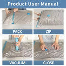 1/3/5/10PCS Vacuum Storage Bags with Valve Quilt Compression Pouch Space Saving Clothes Organizer Vacuum Bag Vacuum Sealing Bags