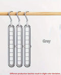 3pcs, Plastic 9-Hole Foldable Hangers, Heavy Duty Space Saving Clothes Organizer Hangers, For Room, Closet, Wardrobe, Home & Dor
