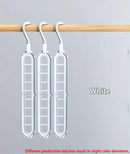 3pcs, Plastic 9-Hole Foldable Hangers, Heavy Duty Space Saving Clothes Organizer Hangers, For Room, Closet, Wardrobe, Home & Dor